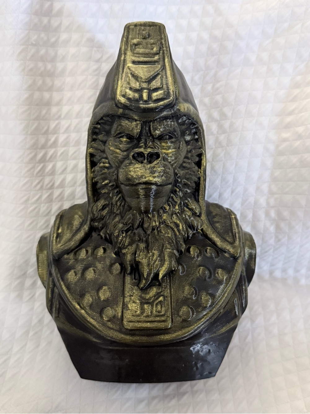 Planet of the Apes Warrior Bust Gorilla Commander statue Sci-Fi Primate 8.5”